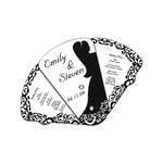 Promotional Paper Hand Fans - Four Part Expandable Hand Fan