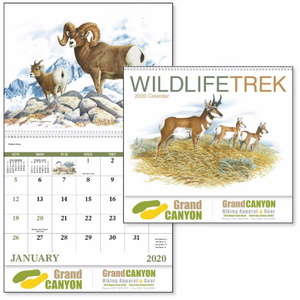Custom Promotional Wildlife Trek - Spiral Calendar - 2013