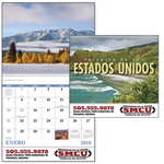Imprinted Desktop & Office Items - Landscapes of America (Spanish) - Spiral Calendar - 2013