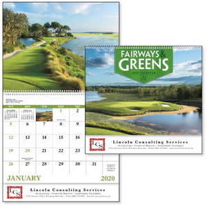 Custom Promotional Fairways & Greens - Spiral Calendar - 2013