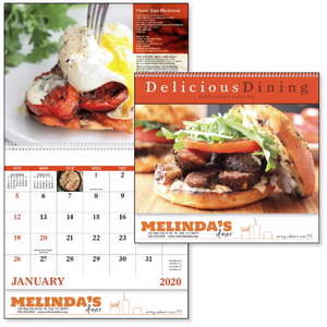 Custom Promotional Delicious Dining - Spiral Calendar - 2013
