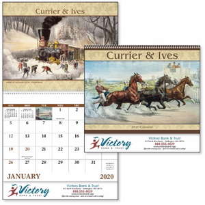 Currier & Ives - Spiral Calendar - 2013 