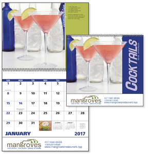 Custom Promotional Cocktails - Spiral Calendar - 2013
