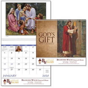 Custom Promotional God's Gift (Without Funeral Pre-Planning Sheet) - Spiral Calendar - 2013