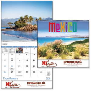 Custom Promotional Mexico - Spiral Calendar - 2013