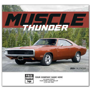 Custom Promotional Muscle Thunder - Stapled Calendar - 2013