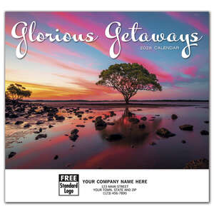 Custom Promotional Glorious Getaways - Stapled Calendar - 2013