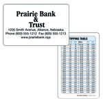 Customized Wallet Calendars - Wallet Card (Tipping Table) Calendar - 2013