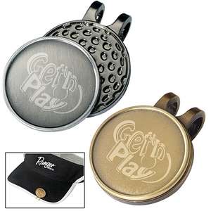 Hat Clip with Golf Ball Marker
