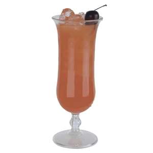 Custom Promotional Molded Plastic Hurricane Glass - 15 oz.