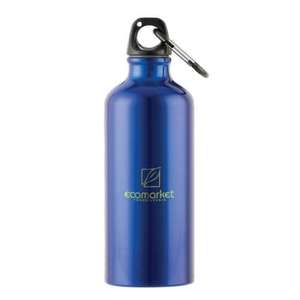Metalica Aluminum Water Bottle with Carabiner - 20 oz.