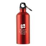 Customized Promotional Products - Metalica Aluminum Water Bottle with Carabiner - 20 oz.