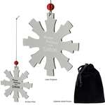 Promotional Executive & Office Gifts - Silver Snowflake Ornament