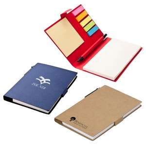 Custom Promotional Recycled Pen, Note and Flag Set
