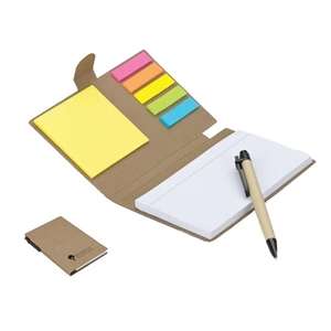 Recycled Pen, Note and Flag Set