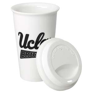 Porcelain Travel Tumbler with Silicone Lid - 12 oz.