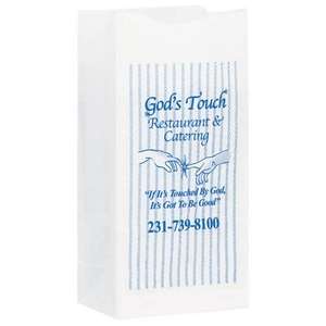 White Paper Grocery Bag - 8#