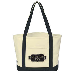 Custom Promotional Heavy Cotton Canvas Boat Tote Bag