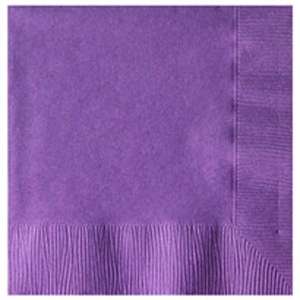 Colored 2-Ply Beverage Napkins Purple