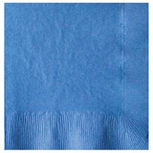 Colored 2-Ply Beverage Napkins Blue, Marina