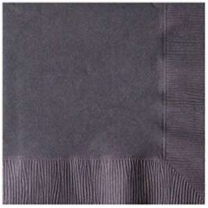 Colored 2-Ply Beverage Napkins Black