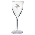 Custom Glass & Stemware - 9 oz. Clear Plastic Wine Goblet