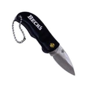 Black-Handled Pocket Knife with LED Light 