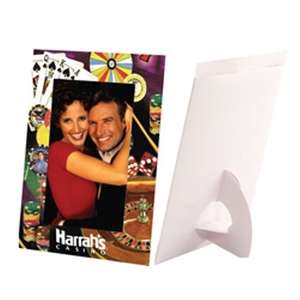 Custom Promotional White 4" X 6" Photo Frame with Easel Back