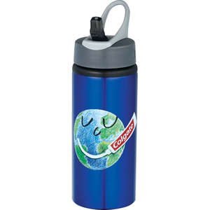 Laguna Aluminum Bottle Blue, Metallic