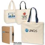 Wholesale Lifestyle Gifts - Eco Tote 'n Note Combo