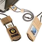 Promotional Flash Drives & Memory - Sierra Wooden USB Drive 2.0 - 1GB