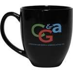 Logo Bistro Coffee Mugs - Colored Bistro Mug - 16 oz., Four Color Process