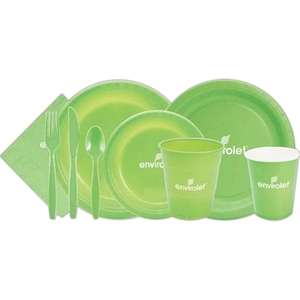 Custom Promotional Plastic Plates 7" Round