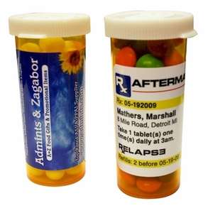 Custom Promotional Mini Pill Bottle - Fill Type A