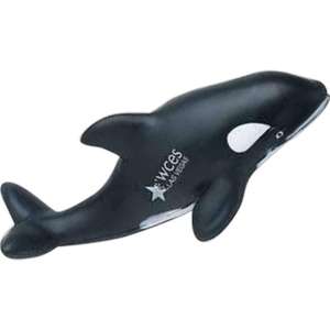Custom Promotional Killer Whale Squeezie Stress Reliever