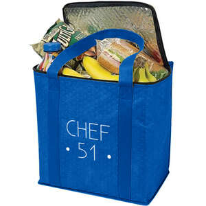 Custom Promotional Zippered Insulated Grocery Tote