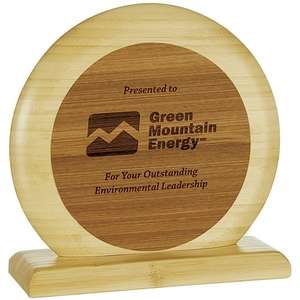Custom Promotional Full Circle Bamboo Award