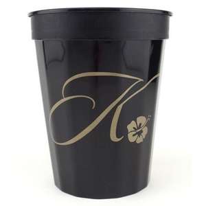 Fluted Stadium Cup - 16 oz. II Black
