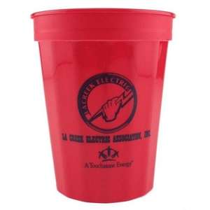 Fluted Stadium Cup - 16 oz. II Red