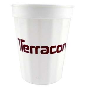 Fluted Stadium Cup - 16 oz. II White