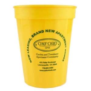 Fluted Stadium Cup - 16 oz. II Yellow