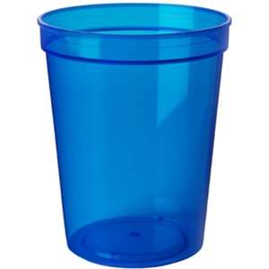 Smooth Stadium Cup - 16 oz. Blue, Translucent