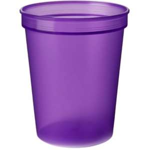 Smooth Stadium Cup - 16 oz. Purple, Translucent