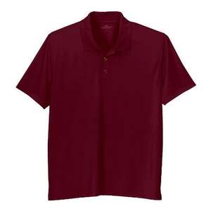 Vansport Omega Solid Mesh Tech Polo Maroon, Deep