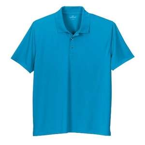 Vansport Omega Solid Mesh Tech Polo Blue, Island