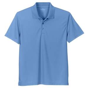 Vansport Omega Solid Mesh Tech Polo Blue, Carolina