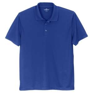 Vansport Omega Solid Mesh Tech Polo Blue, Royal