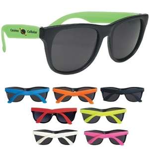Neon Recycled Rubber Sunglasses