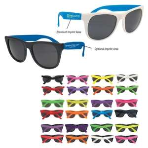 Custom Promotional Neon Recycled Rubber Sunglasses