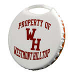 Personalized Seat Cushions - Vinyl Seat Cushion 14" Round 1-1/4" Thick